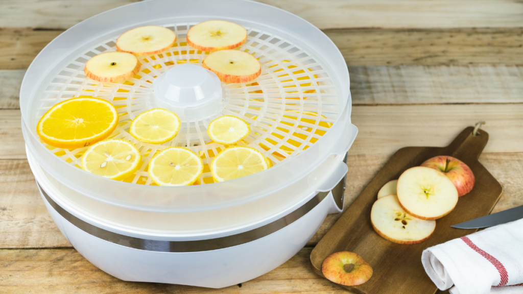 During dehydration, fruit sugars naturally concentrate and can harden like glue. Soaking your trays in warm soapy water for a few minutes can dissolve the sugary residue and make clean up a breeze!