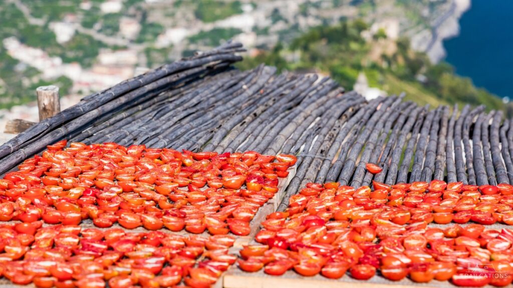 Tomatoes dried in the sun taste better than when dried in a dehydrator. 