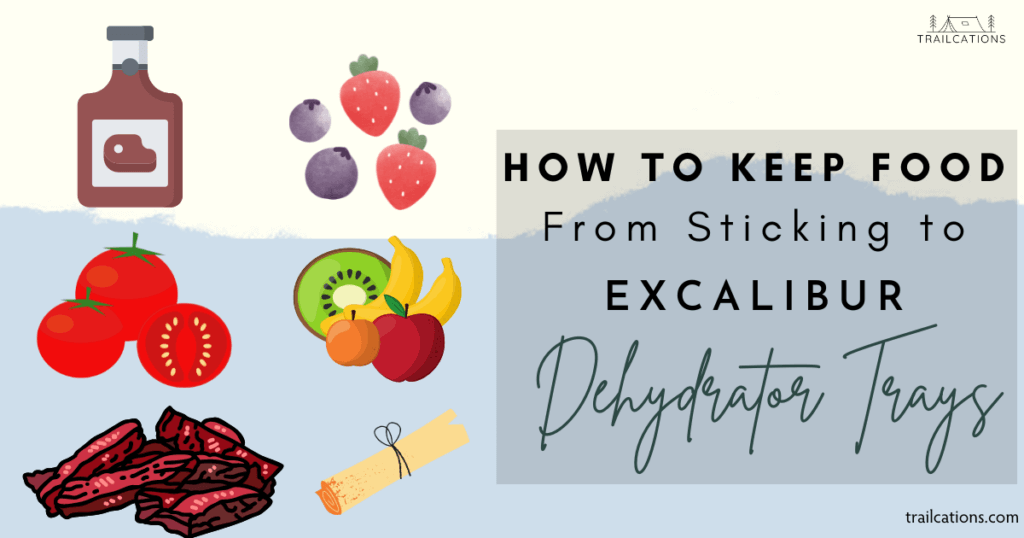 There are lots of great ways to prevent food from sticking to your Excalibur dehydrator drying trays like silicone liners, nonstick screens and parchment paper.