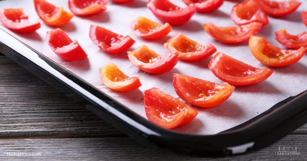 Lining your Presto dehydrator trays with parchment paper is an easy, affordable way to prevent food from sticking. Presto sells nonstick mesh inserts and fruit roll sheets that are also great options to prevent food from sticking to your drying trays.