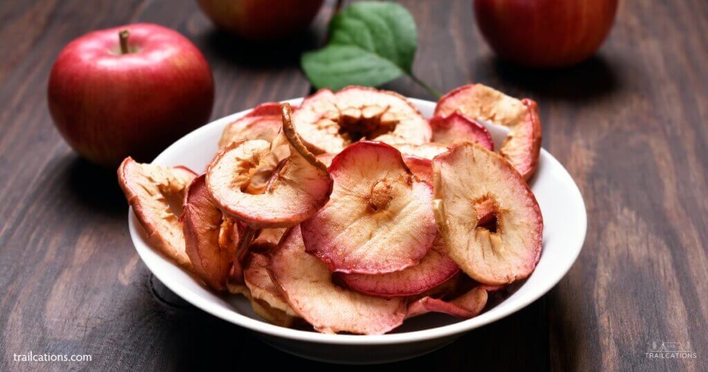 Dehydrated apples are one of the best snacks you can make  with your dehydrator. You won't be able to eat just one!