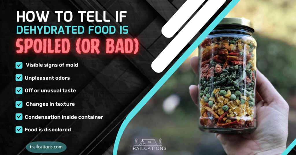 It's important to know how to tell if your dehydrated food is spoiled or bad to avoid getting sick. 