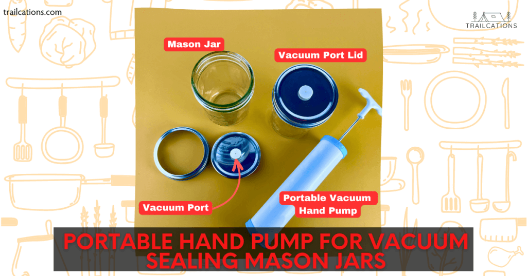 An inexpensive way to vacuum seal dehydrated food in mason jars is by using a portable vacuum hand pump with special vacuum port mason jar lids.