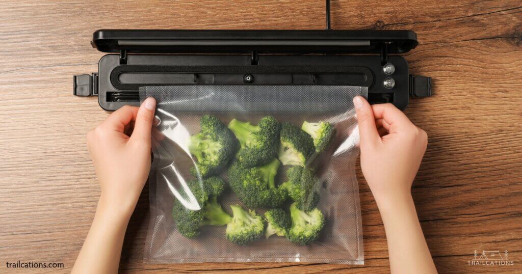 Vacuum sealing is an important method for storing dehydrated food for its maximum shelf life. 