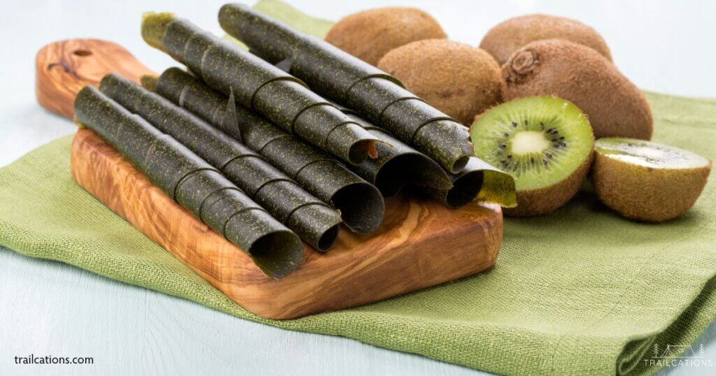 kiwi fruit leather dehydrated food