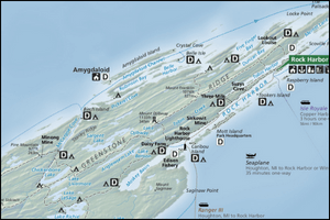 2016 Isle Royale Park Map