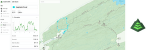 Gaia GPS map for Isle Royale