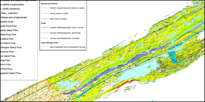 Isle Royale rock dispersion geology types
