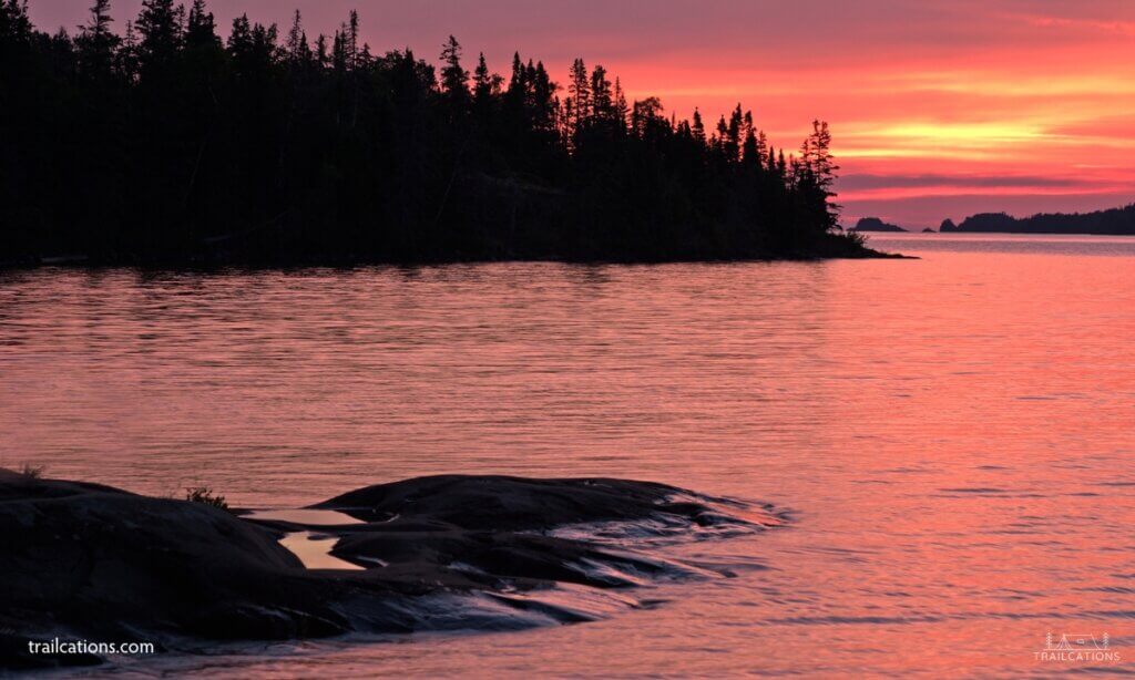 Isle Royale National Park sunsets are some of the best.